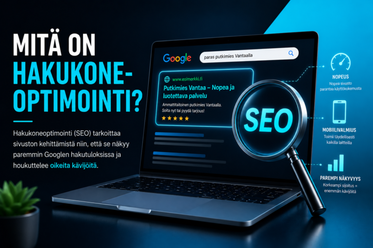 Mitä on hakukoneoptimointi eli SEO?