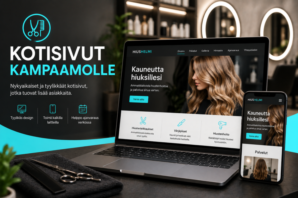 Kotisivut kampaamolle