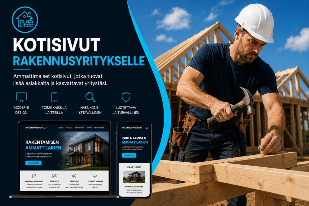 Kotisivut rakennusyritykselle