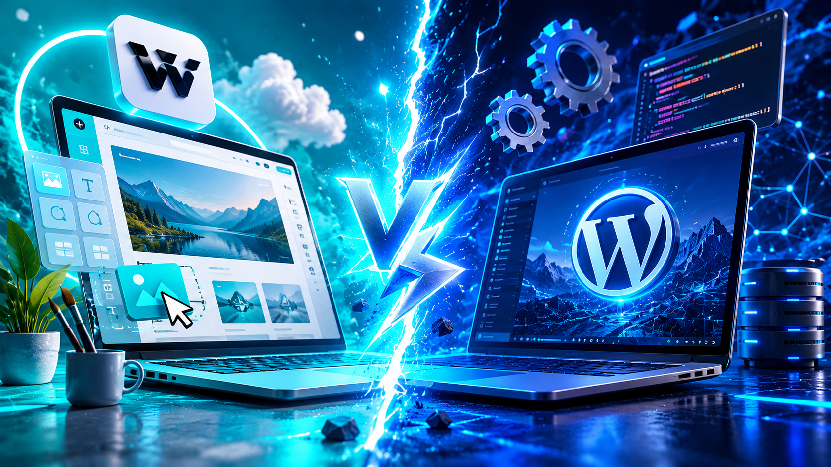 Wix vs WordPress kotisivut